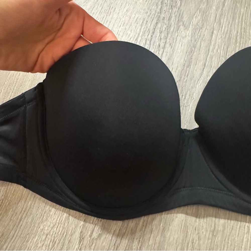 Source Unknown Black Strapless Bra 34F